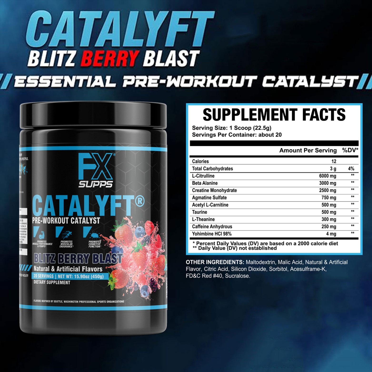 CATALYFT – High-Performance Pre-Workout for Energy, Focus & Endurance