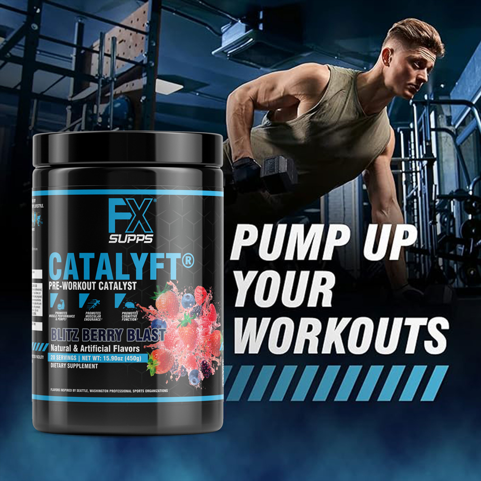 CATALYFT – High-Performance Pre-Workout for Energy, Focus & Endurance