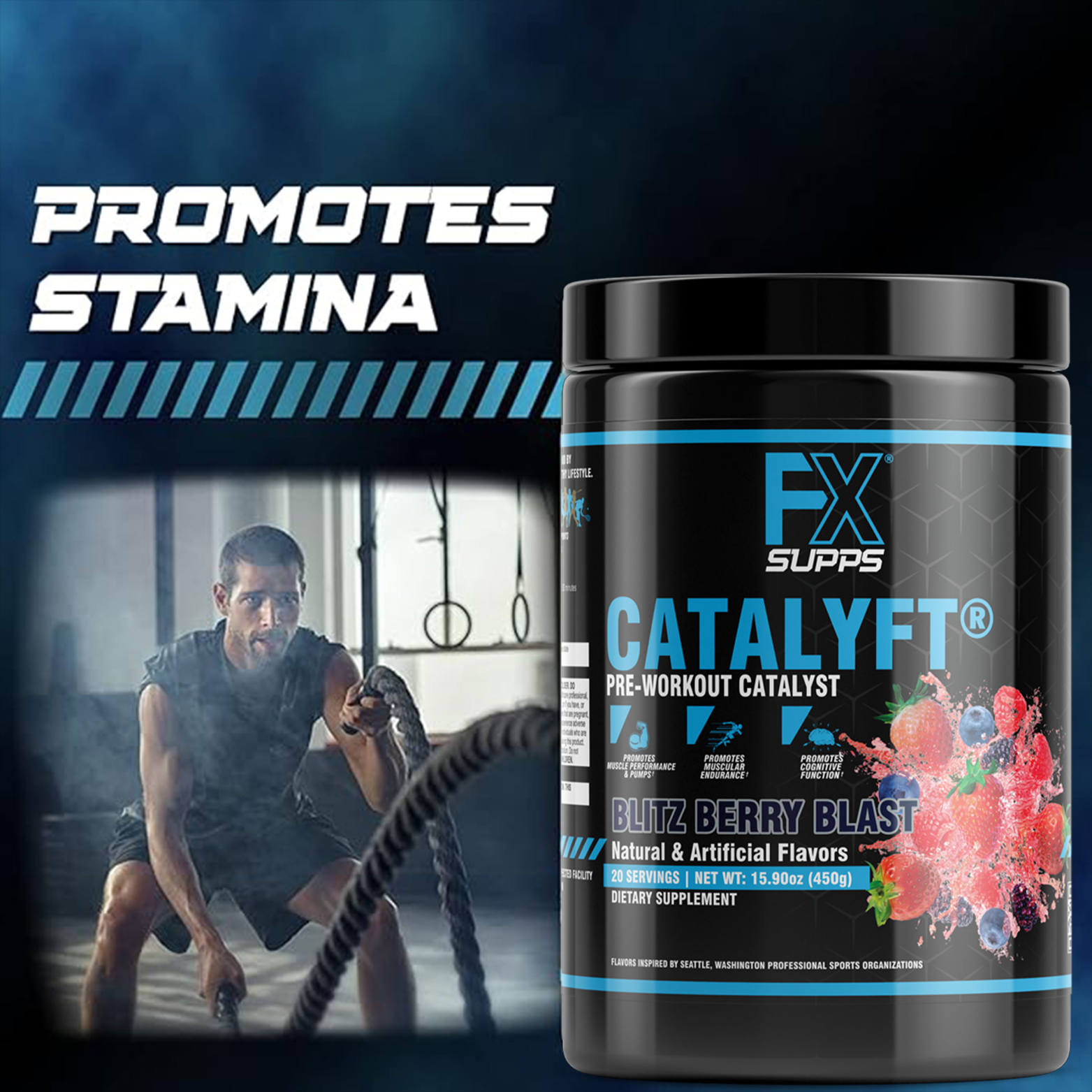 CATALYFT – High-Performance Pre-Workout for Energy, Focus & Endurance