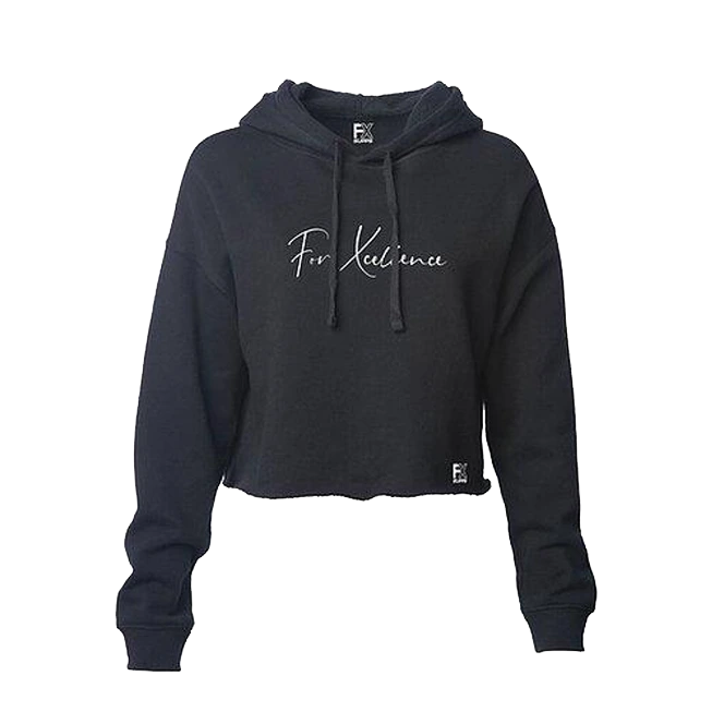 "For Xcellence" Women's Cropped Hoodie: