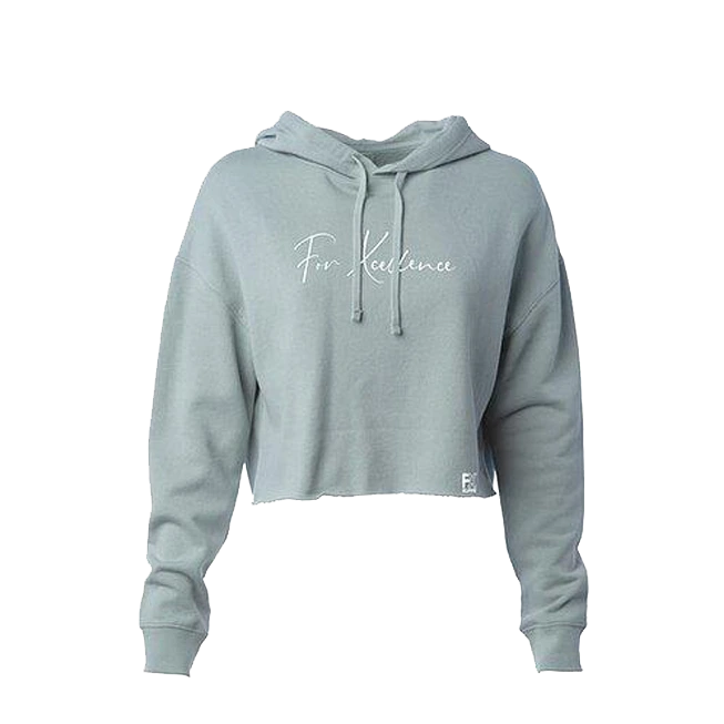 "For Xcellence" Women's Cropped Hoodie: