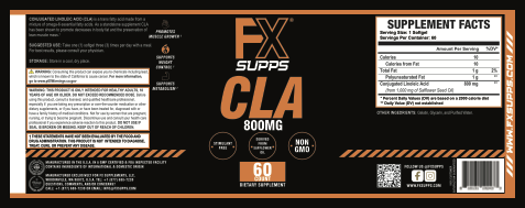 CLA 800mg 60ct - Conjugated Linoleic Acid