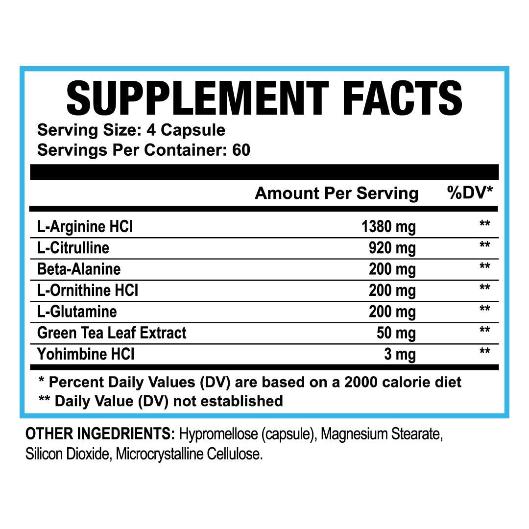 Nitric Oxide Booster: - Performance & Endurance
