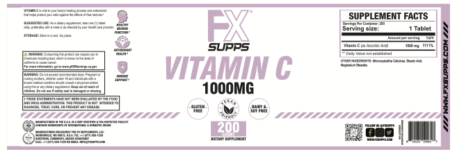VITAMIN C 1,000mg - Immune Support
